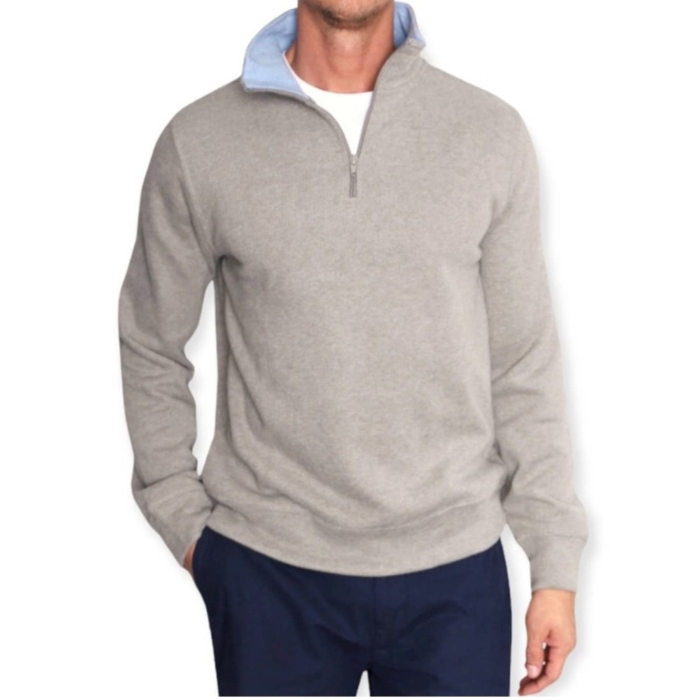 🍀EUC TAILORBYRD Quarter Zip Cozy Melange Pullover free shipping